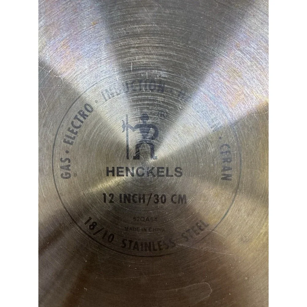 Henckels Paradigm 12 Inch Stainless Steel Skillet Nonstick Honeycomb Frying Pan